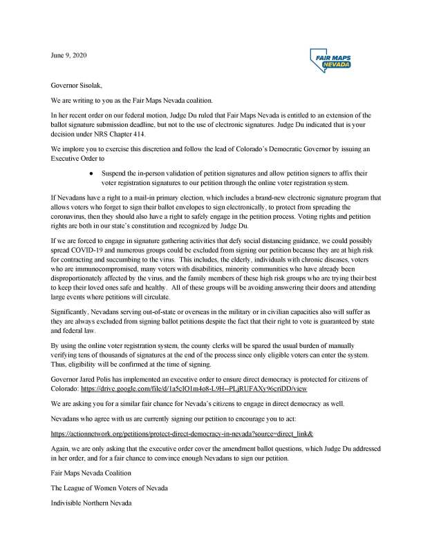 Letter to the Governor II