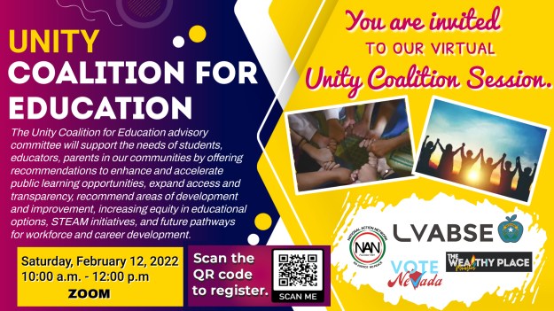 Unity Coalition flyer QR code