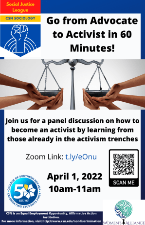 How to be an Activist flyer 2022