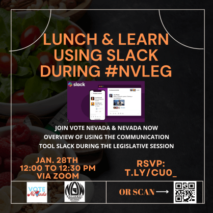 Lunch &amp; learn using slack during #nvleg