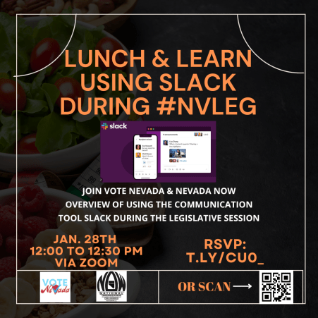 Lunch &amp; learn using slack during #nvleg